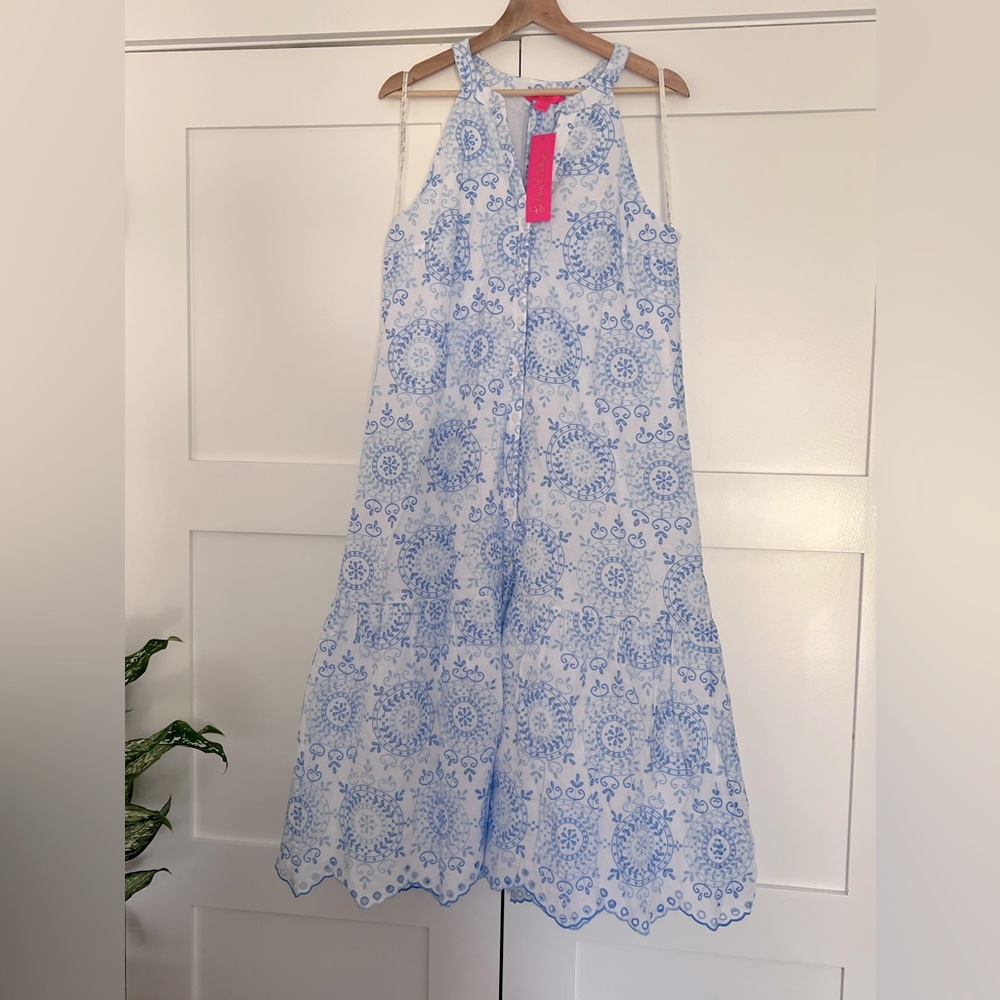 NWT Lilly Pulitzer Kiri Eyelet Midi Dress